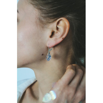Sky Jewelry Серьги с ювелирным стеклом  Обаяние