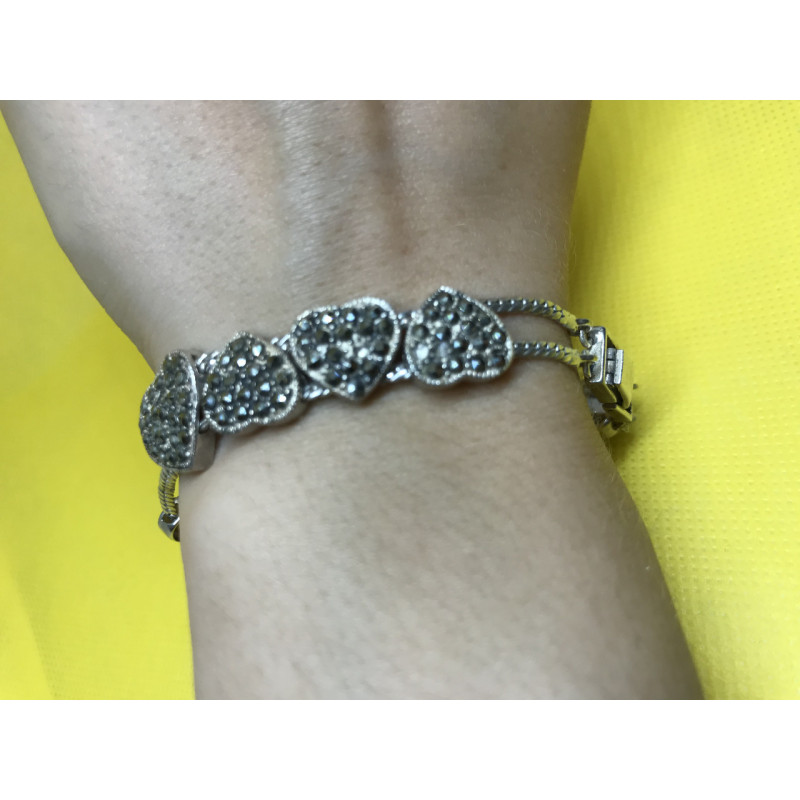 Sky Jewelry Браслет серебро 925 проба с камнями Морион