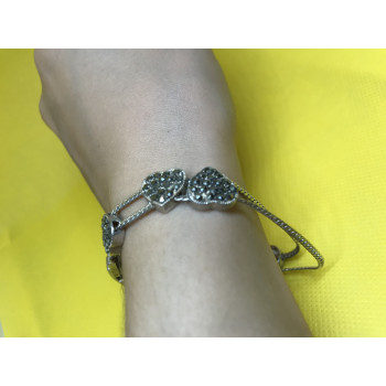 Sky Jewelry Браслет серебро 925 проба с камнями Морион