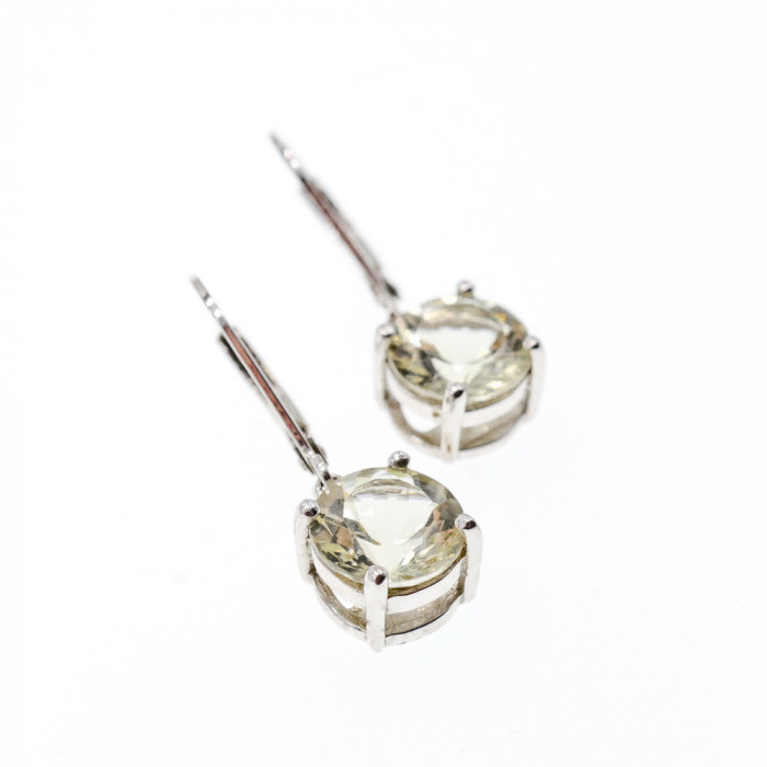 Sky Jewelry Серебряные серьги с цитрином  Обаяние