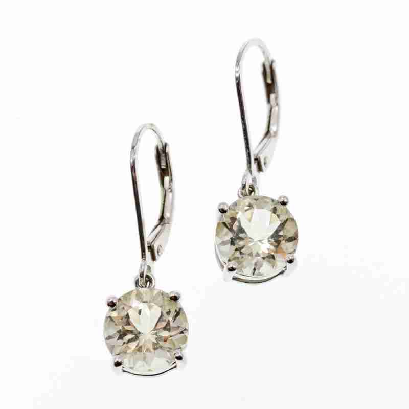 Sky Jewelry Серебряные серьги с цитрином  Обаяние