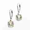 Sky Jewelry Серебряные серьги с цитрином  Обаяние