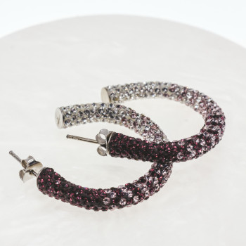 Sky Jewelry Серебряные серьги с россыпью из фианитов  Роскошь