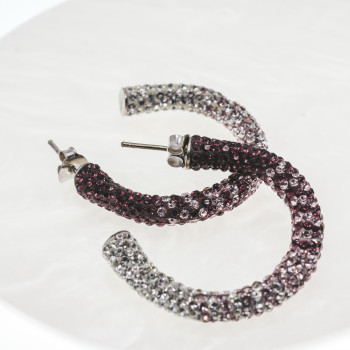 Sky Jewelry Серебряные серьги с россыпью из фианитов  Роскошь