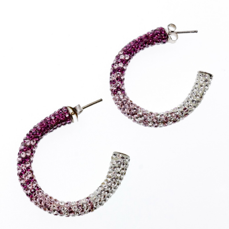 Sky Jewelry Серебряные серьги с россыпью из фианитов  Роскошь