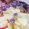 Sky Jewelry Серебряные серьги с аметистом  Нежность