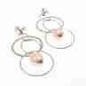 Sky Jewelry Серебряные серьги с жемчугом  Королева