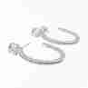 Sky Jewelry Серебряные серьги с фианитами  Гармония