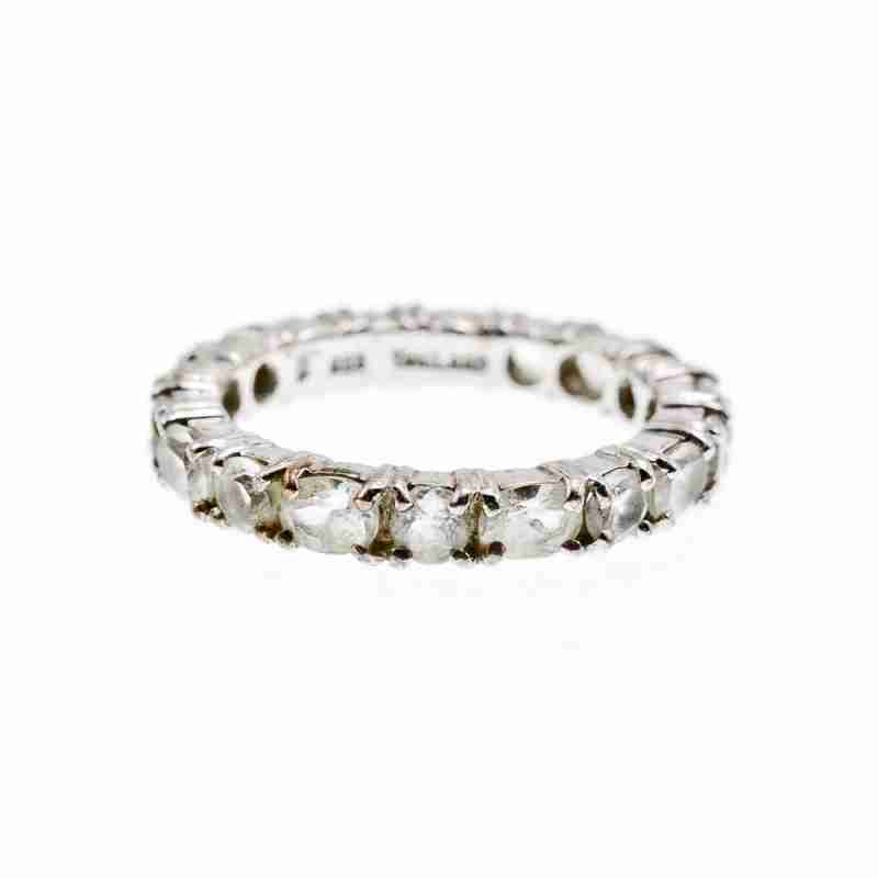 Sky Jewelry Серебряное кольцо с камнями гошенит    Наслаждение