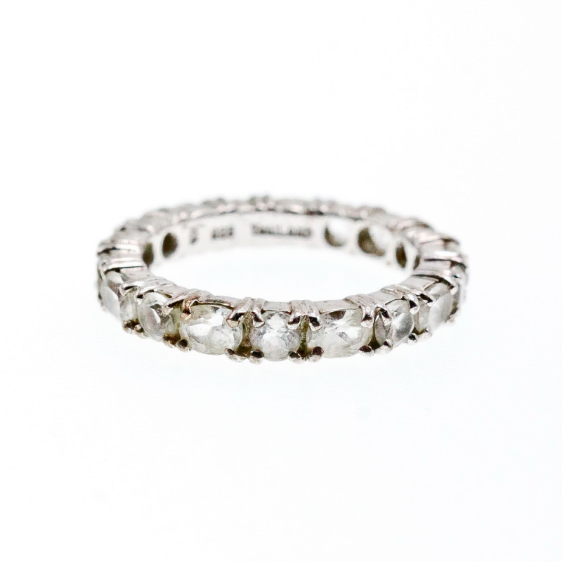 Sky Jewelry Серебряное кольцо с камнями гошенит    Наслаждение