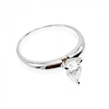 Sky Jewelry Серебряное кольцо с фианитом  Капля