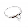 Sky Jewelry Серебряное кольцо с фианитом  Капля