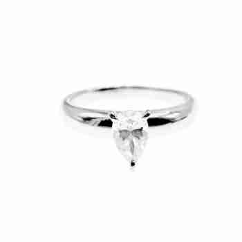 Sky Jewelry Серебряное кольцо с фианитом  Капля