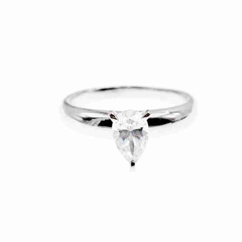 Sky Jewelry Серебряное кольцо с фианитом  Капля