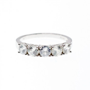 Sky Jewelry Серебряное кольцо с камнями гошенит Нежность