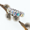 Sky Jewelry Серебряное кольцо с фианитами  Радуга