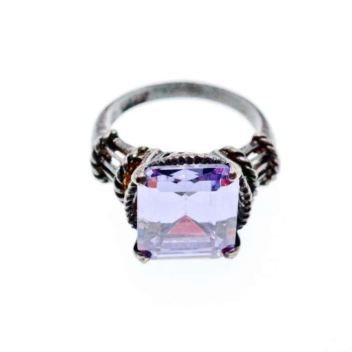 Sky Jewelry Серебряное кольцо с аметистом  Сказка