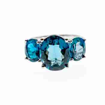 Sky Jewelry Серебряное кольцо с аквамарином  Влюбленность