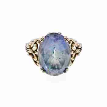 Sky Jewelry Винтажное серебряное кольцо со шпинелью  Грация