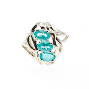 Sky Jewelry Серебряное кольцо с топазом  Волшебство