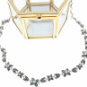Sky Jewelry Серебряное ожерелье с топазом и марказитом   Цветы