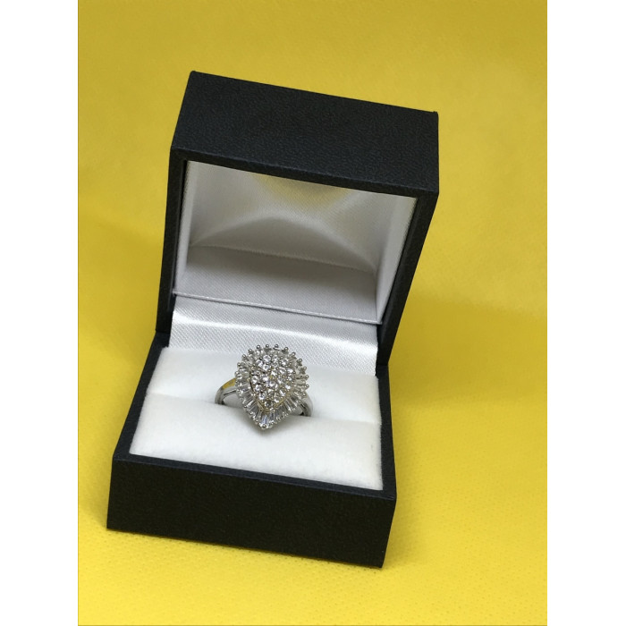 Sky Jewelry Серебряное кольцо с фианитами