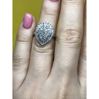 Sky Jewelry Серебряное кольцо с фианитами