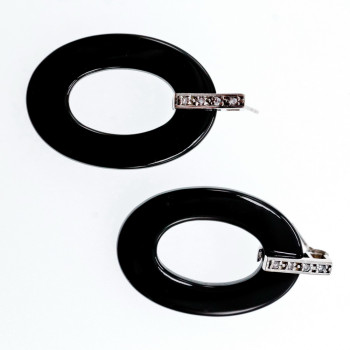 Sky Jewelry Серебряные серьги с фианитами  Дизайн