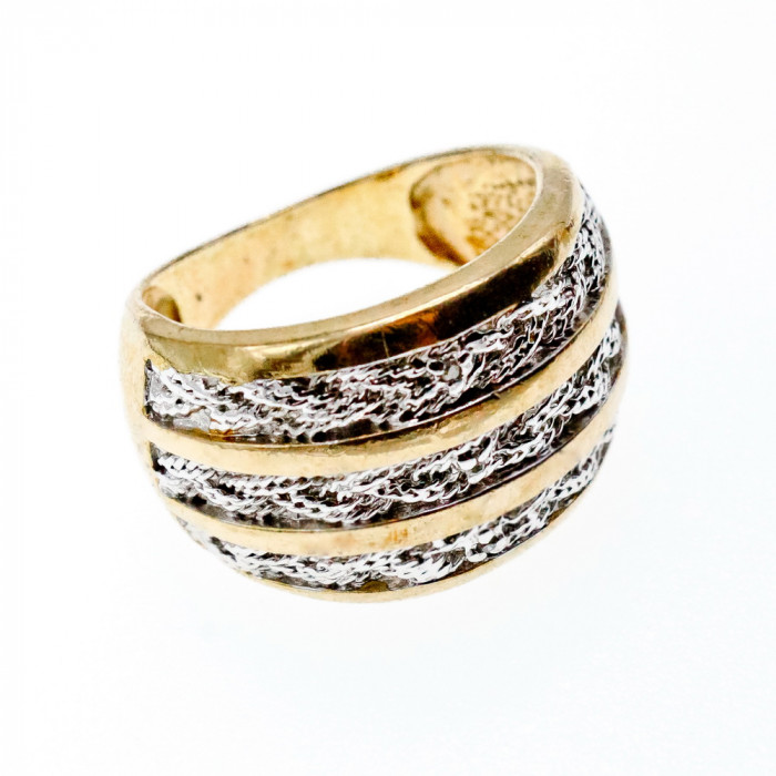 Sky Jewelry Серебряное кольцо в позолоте  Плетение ангела