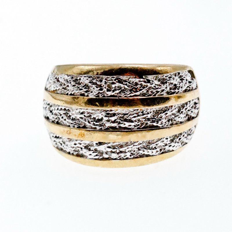 Sky Jewelry Серебряное кольцо в позолоте  Плетение ангела