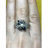 Sky Jewelry Серебряное кольцо Sterling с жемчугом и камнями Шпинель