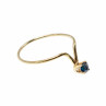 Sky Jewelry Золотое кольцо с сапфиром  Женственность