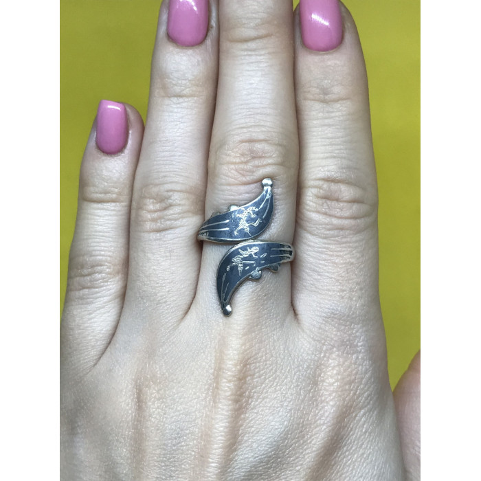 Sky Jewelry Серебряное кольцо Sterling сиамское серебро