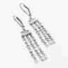 Sky Jewelry Серебряные серьги с фианитами  Вечеринка