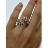 Sky Jewelry Серебряное кольцо с фианитами Листва