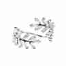 Sky Jewelry Серебряное кольцо с фианитами Листва