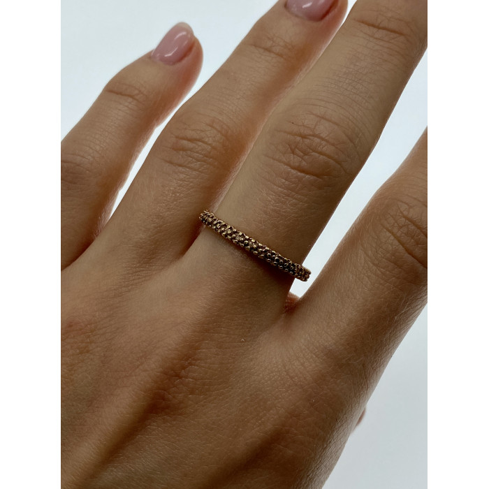 Sky Jewelry Серебряное кольцо в позолоте  Плетение