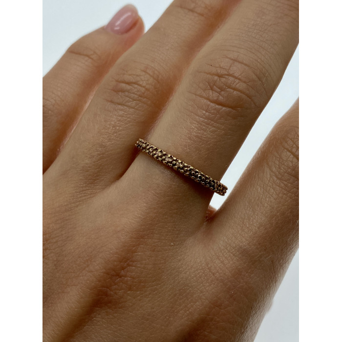 Sky Jewelry Серебряное кольцо в позолоте  Плетение