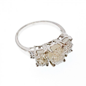 Sky Jewelry Серебряное кольцо с марказитом и фианитом   Идеал