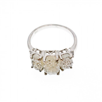 Sky Jewelry Серебряное кольцо с марказитом и фианитом   Идеал