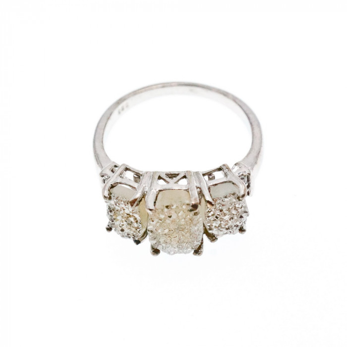 Sky Jewelry Серебряное кольцо с марказитом и фианитом   Идеал