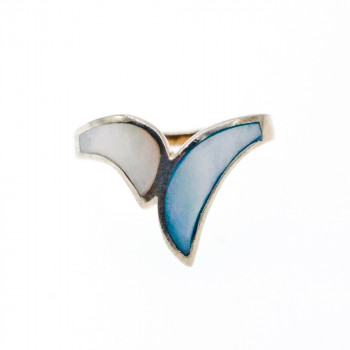 Sky Jewelry Серебряное кольцо с перламутром  Настроение