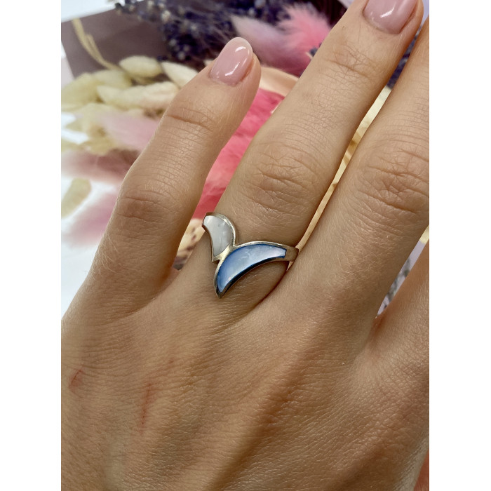 Sky Jewelry Серебряное кольцо с перламутром  Настроение