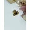 Sky Jewelry Серебряное кольцо в позолоте с фианитами  Сердце