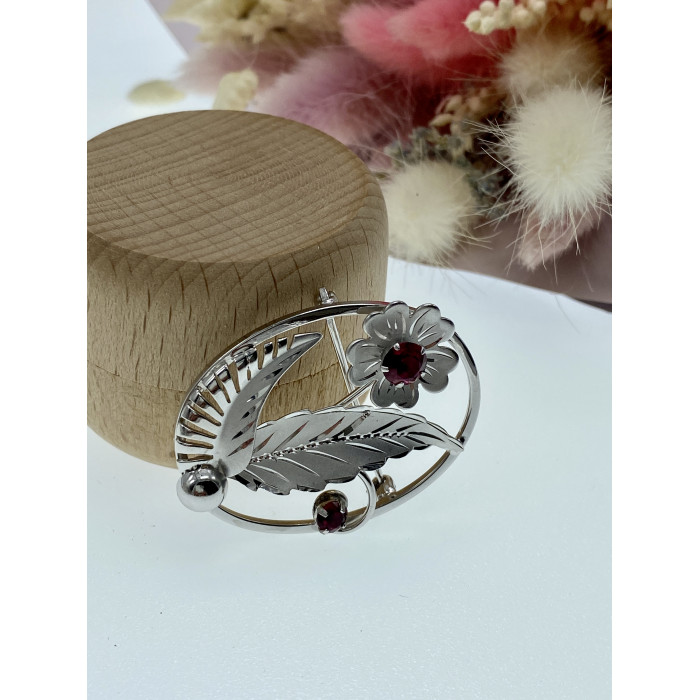 Sky Jewelry Серебряная брошь с топазом  Счастье