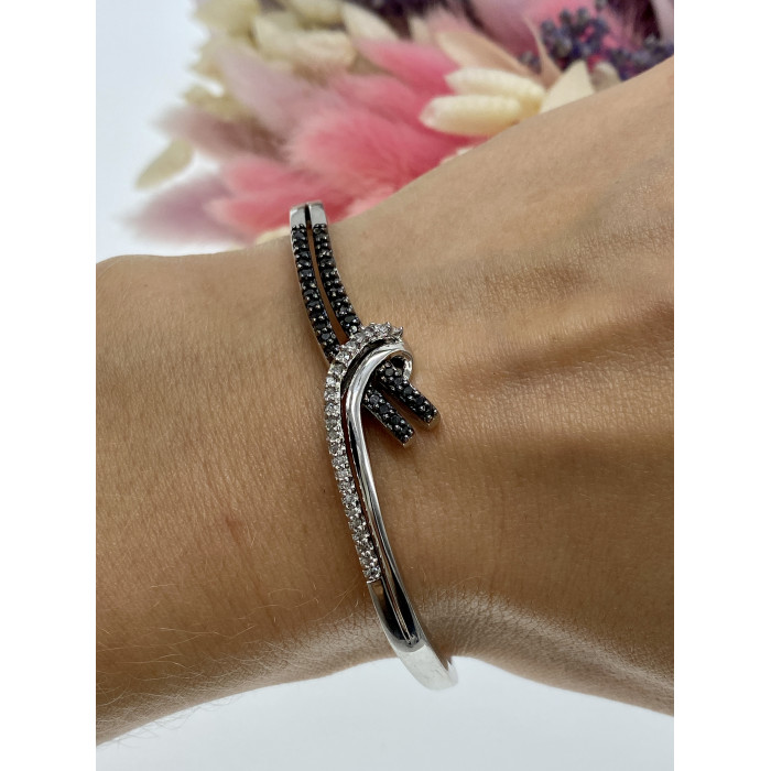 Sky Jewelry Серебряный браслет с камнями шпинель  Очарование