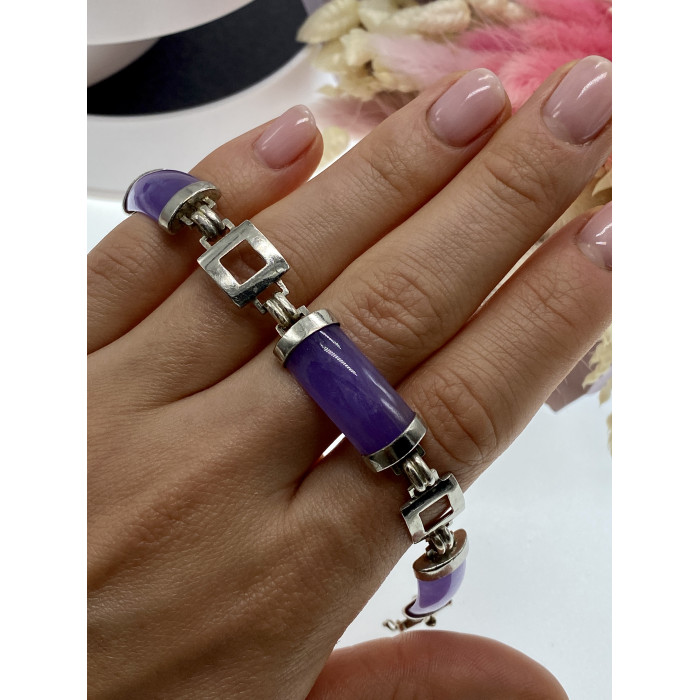 Sky Jewelry Серебряный браслет с турмалином  Идеал