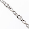 Sky Jewelry Серебряный браслет с белым топазом  Бесконечность