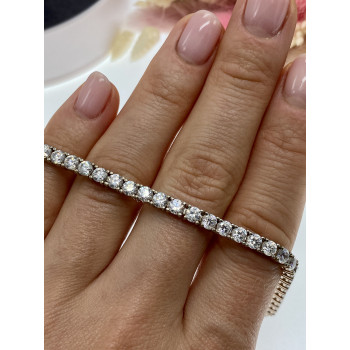 Sky Jewelry Серебряный браслет с фианитами  Блеск Алмаза