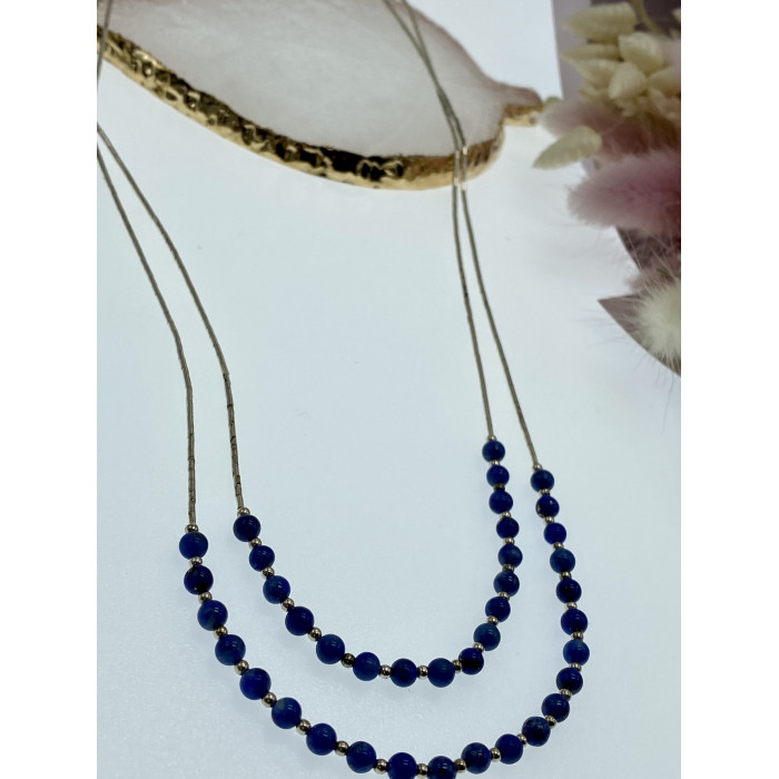 Sky Jewelry Серебряное ожерелье с агатом  Грация